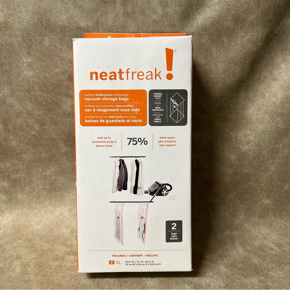 NeatFreak! vacuum clear storage bags
